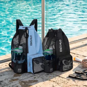 Mochila Escualo Élite, Negra y Azul